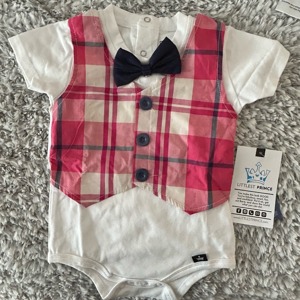 Littlest Prince baby boy clothing- 12 month. Never been worn!